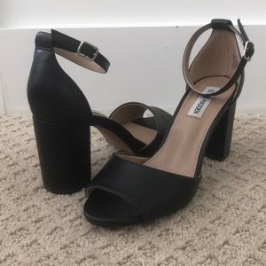 Black Steve Madden heels, size 8